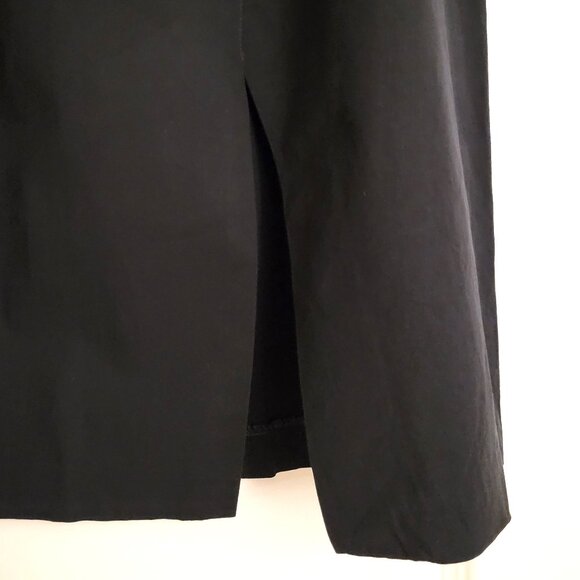 DKNY Women's Cotton midi A-line Skirt / Black / US 2 - Picture 12 of 15